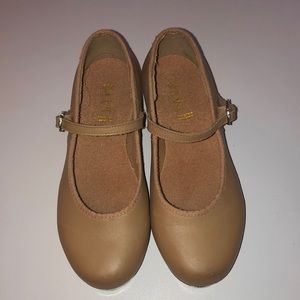 Bloch girls Tap-0n leather shoes